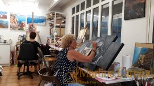 Cours de peinture et de dessin collectif - Atelier de Martine Carraud - artiste peintre- Allauch